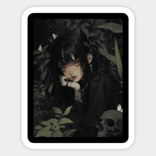 Botanical Goth IV Sticker